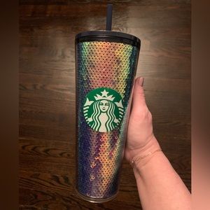 Starbucks Holiday 2020 Purple Sequin Tumbler
